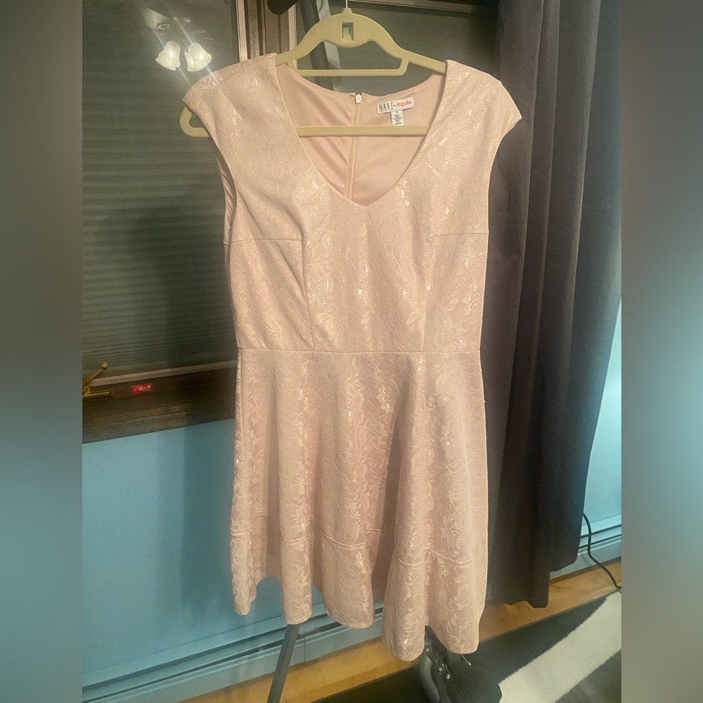 Macy’s Made for Impulse Blush Lacey Minidress